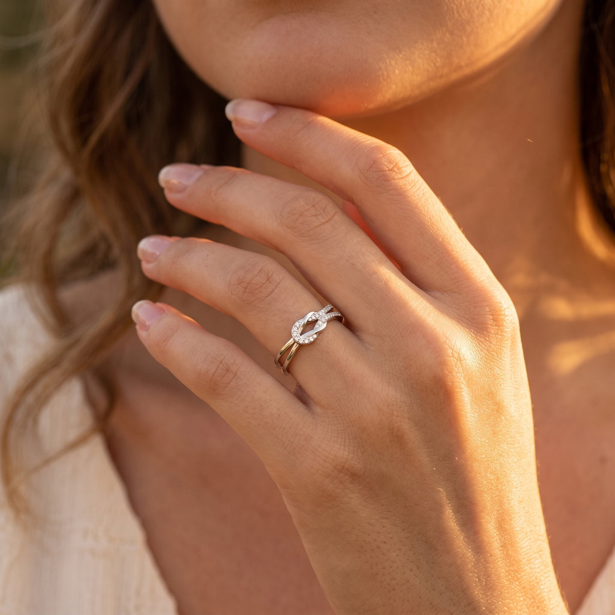 The Intertwined Love Knot Ring