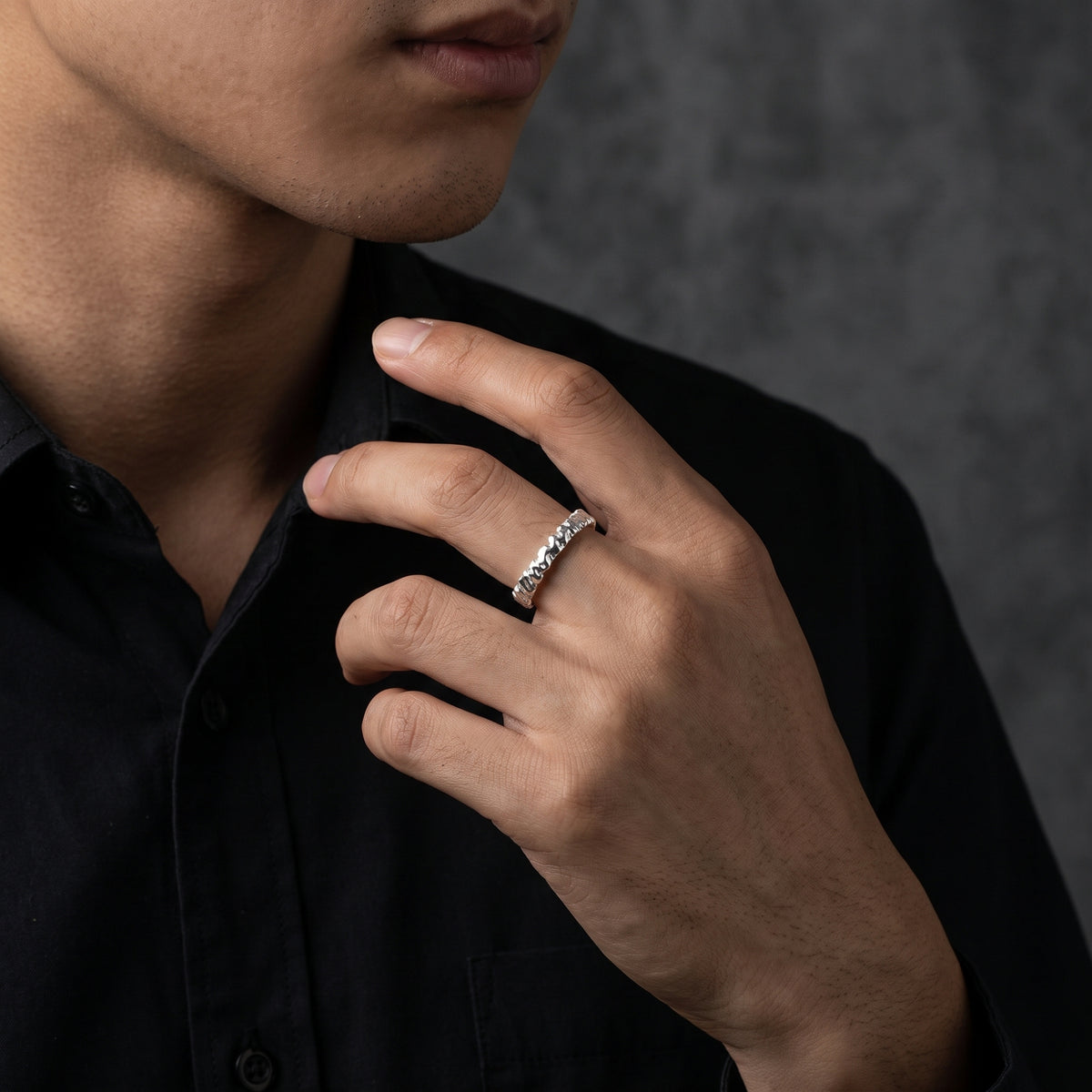 The Carved Open Band Ring