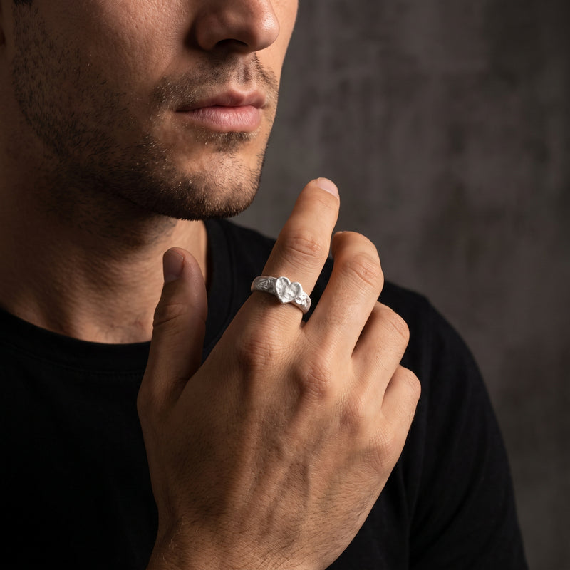 The Hammered Heart Ring