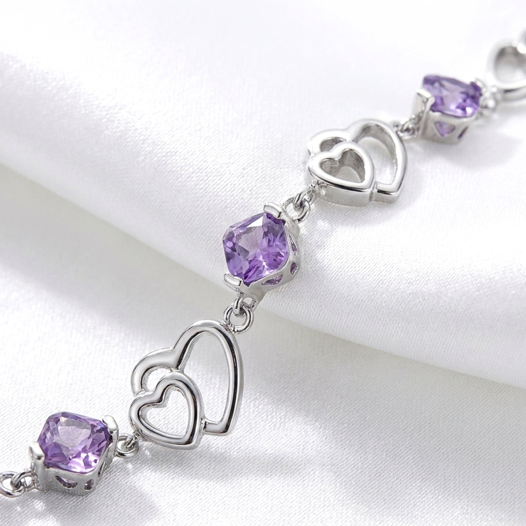 The Althea Heart Bracelet - S925 Sterling Silver