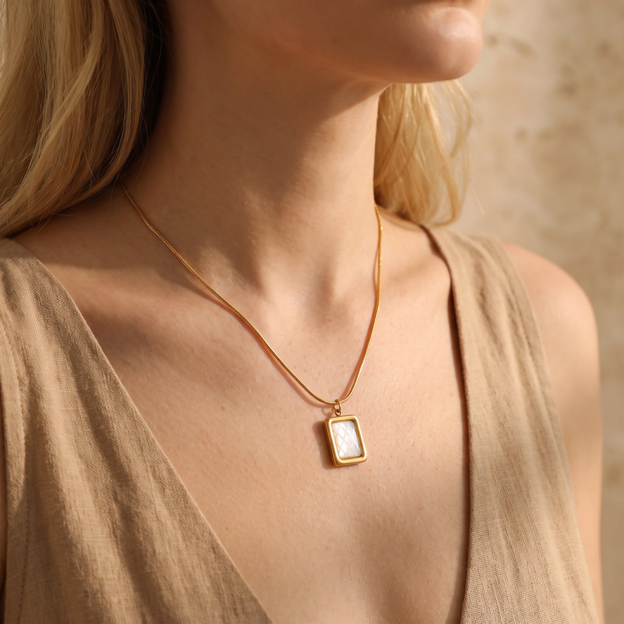 The Tessera Quilted Necklace
