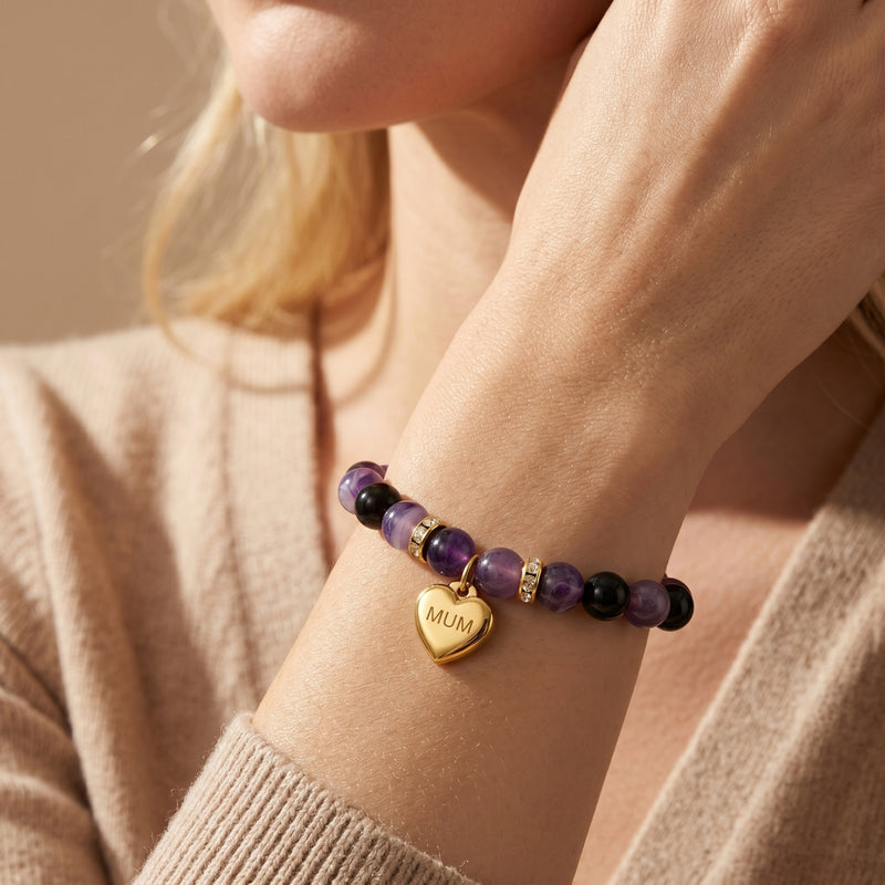The Devoted Mama Amethyst Bracelet