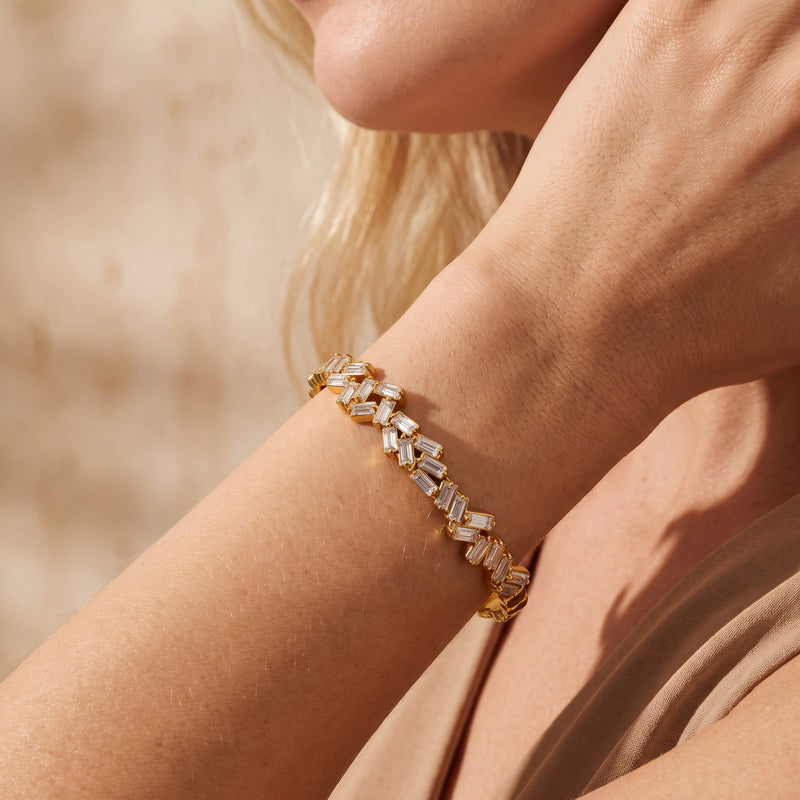 The Baguette Zigzag Bracelet