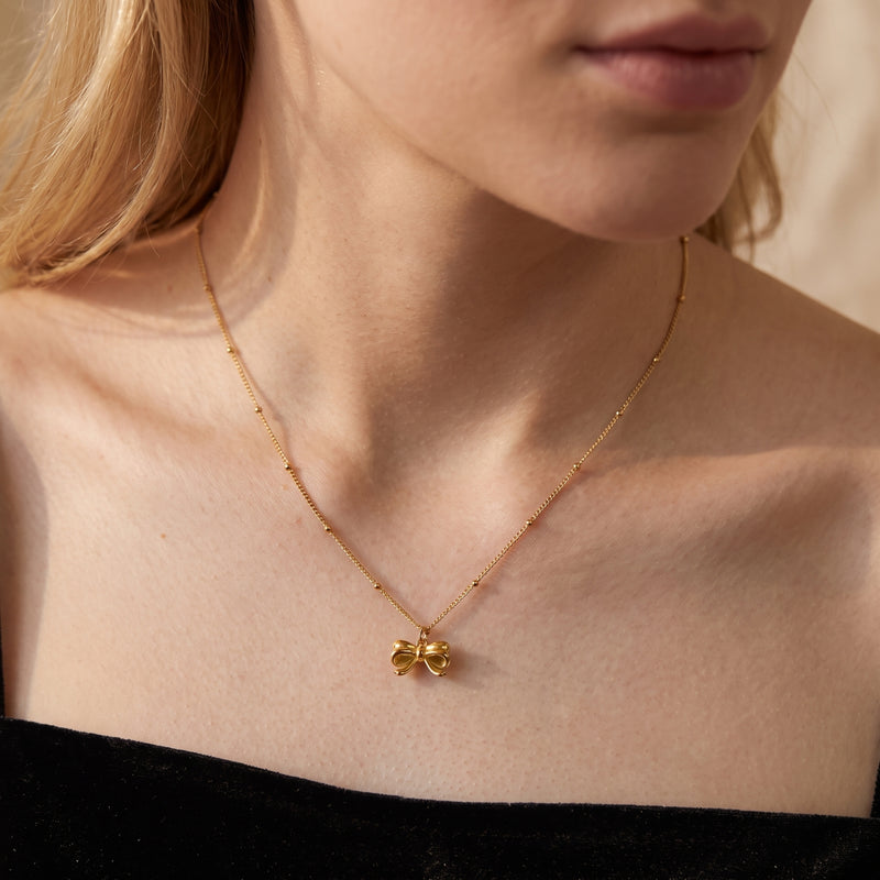 The Ribbon Bow Necklace