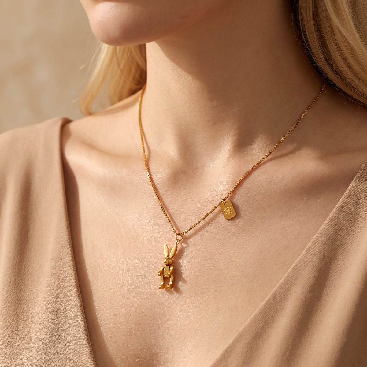 The Lucky Bunny Pendant Necklace