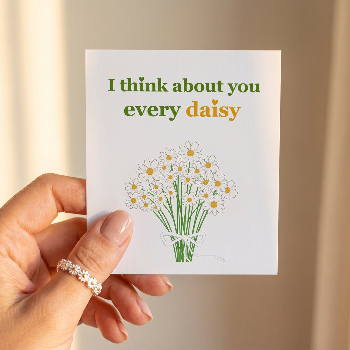 The Daisy Cluster Engraved Ring