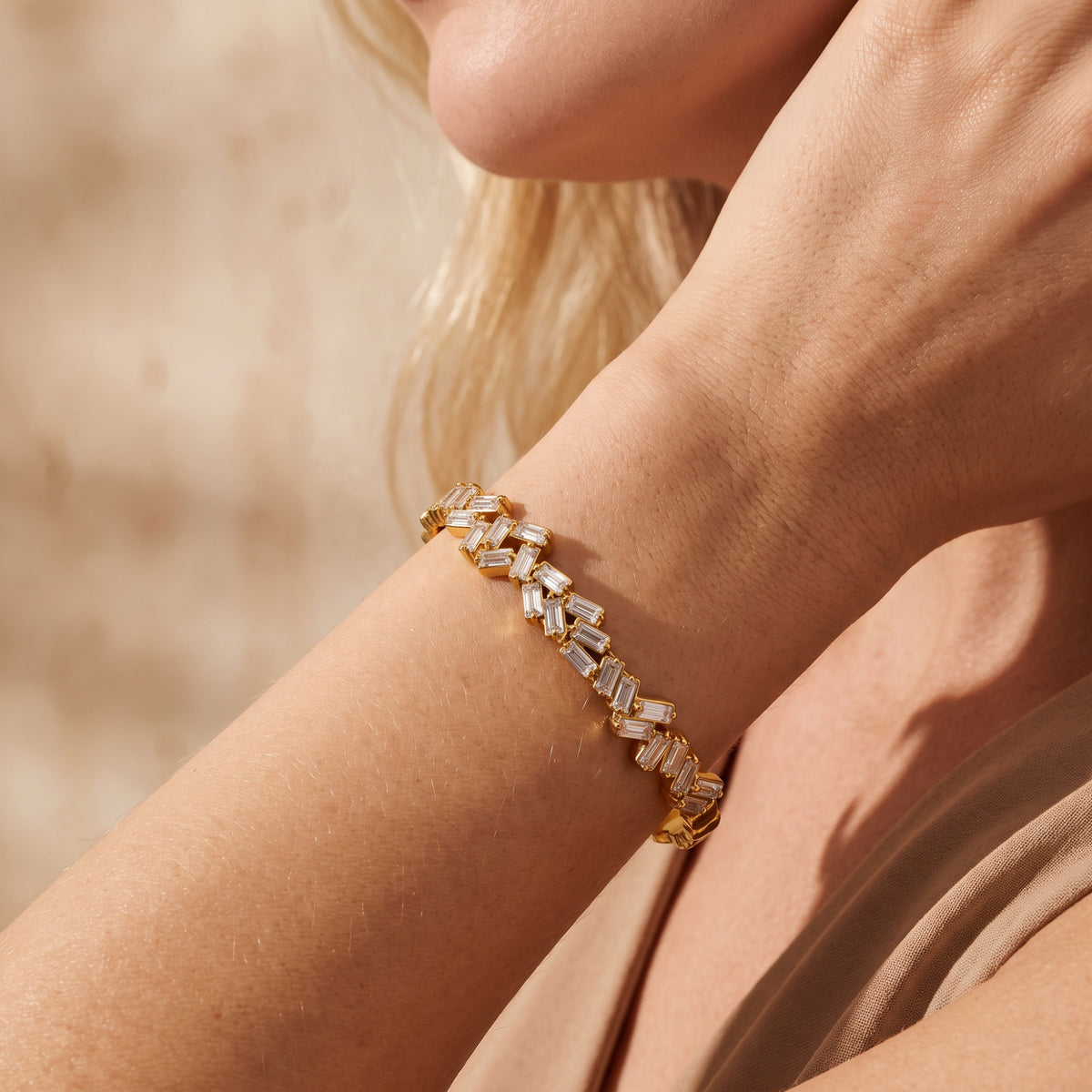 The Baguette Zigzag Cuff Bracelet