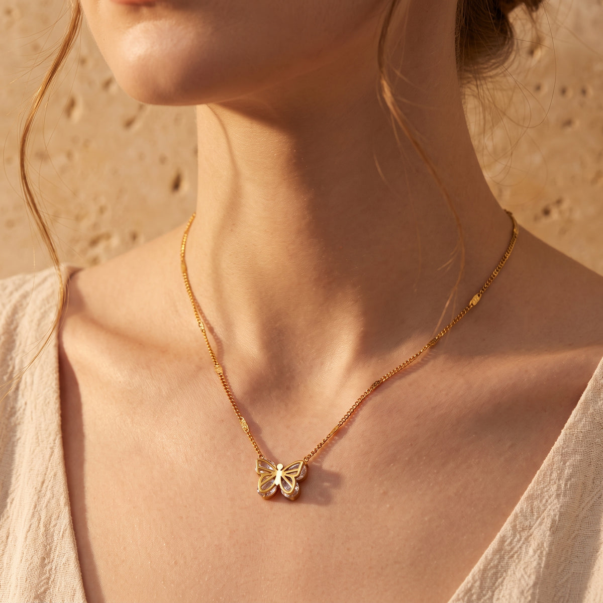 The Filigree Butterfly Necklace