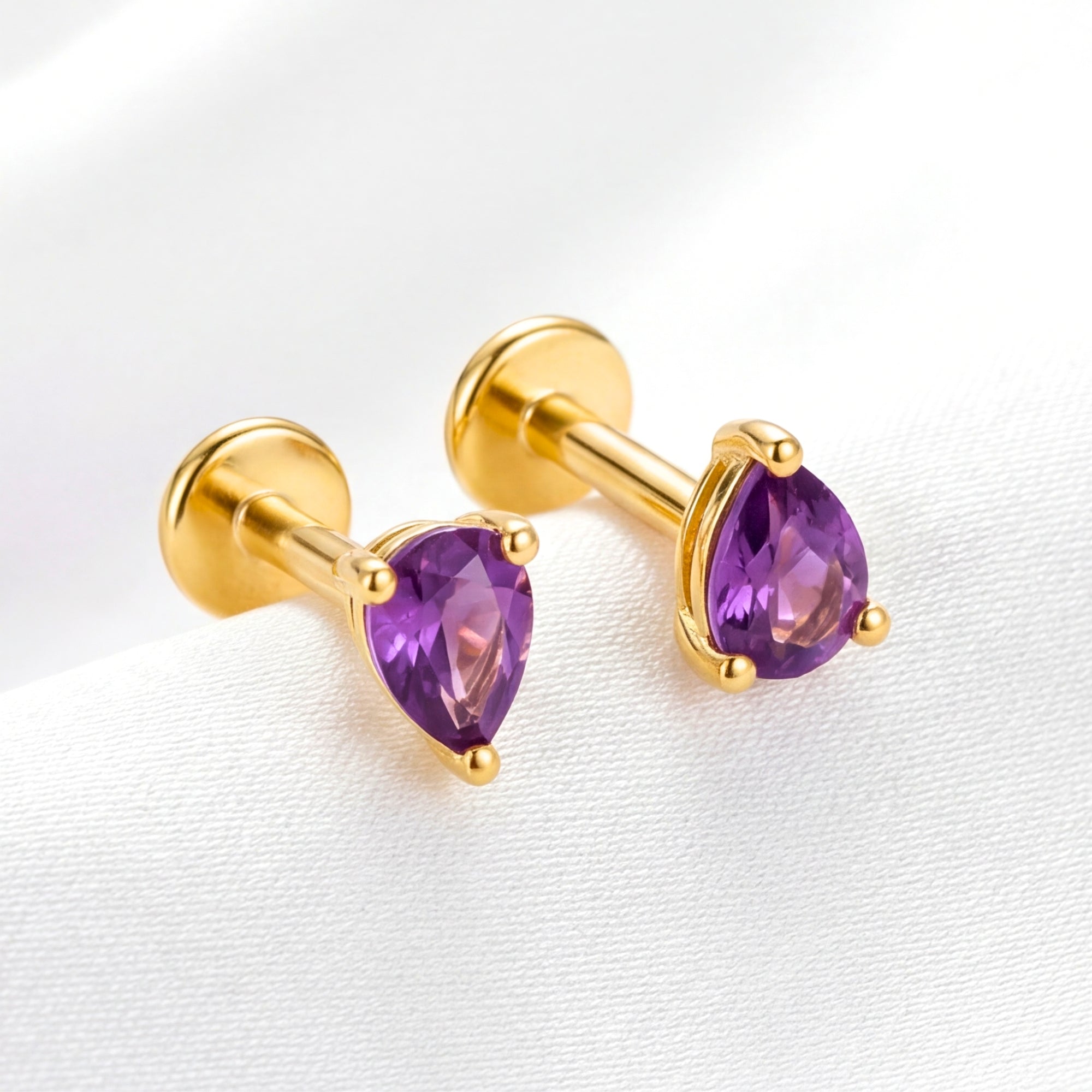 The Lyra Studs - 18K Gold Vermeil