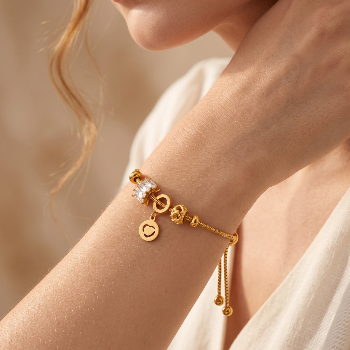 The Heart Charm Bracelet