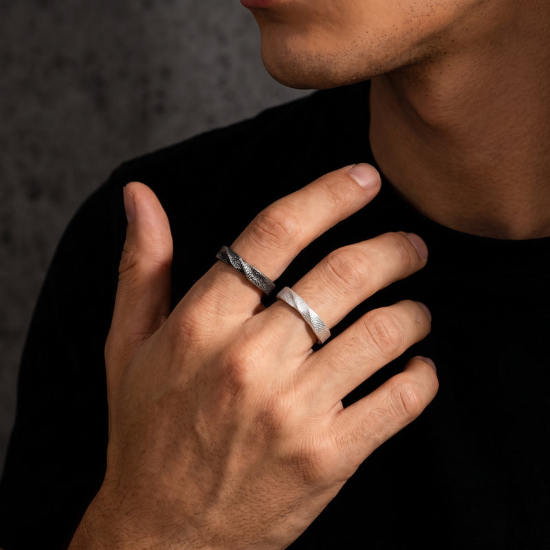 The Textured Open Band Ring
