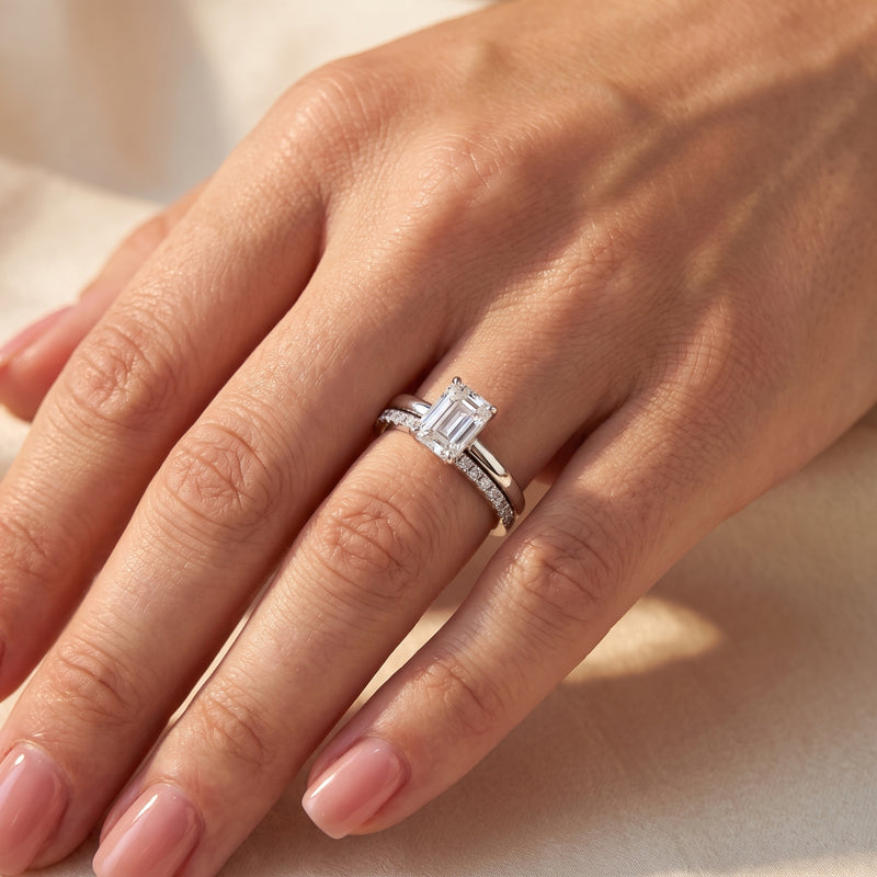 The Emerald-Cut Stack Ring