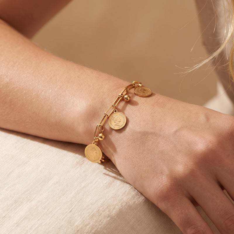 The Sovereign Coin Link Bracelet