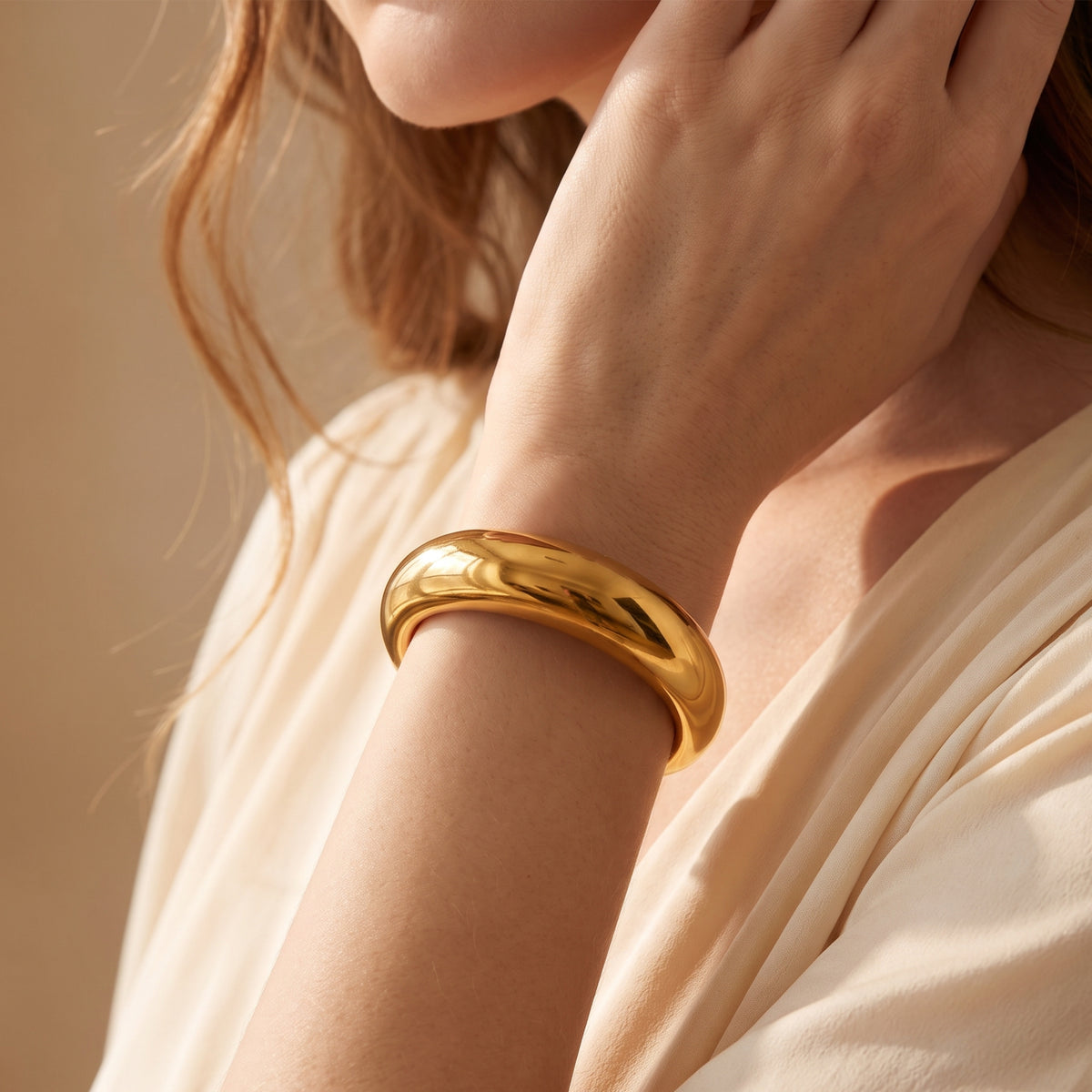 The Sculpted Dome Cuff Bracelet