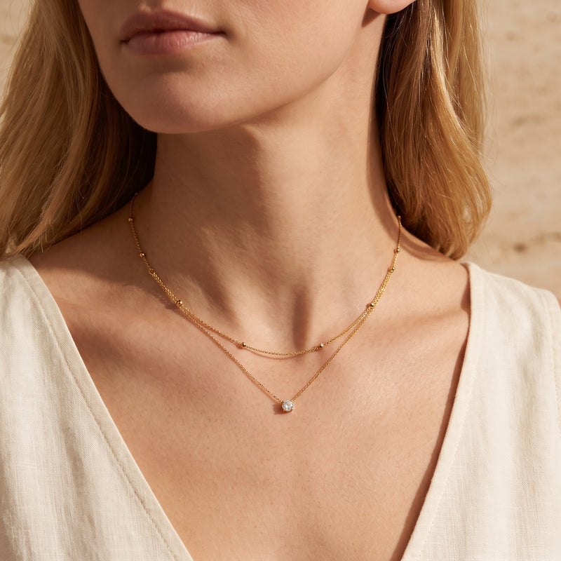 The Solitaire Station Necklace