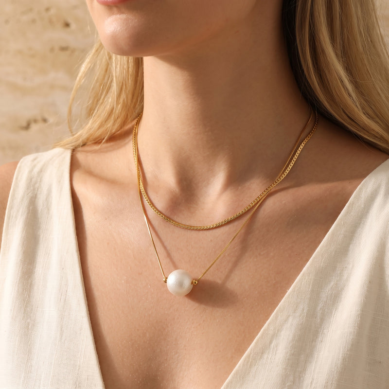 The Layered Pearl Necklace