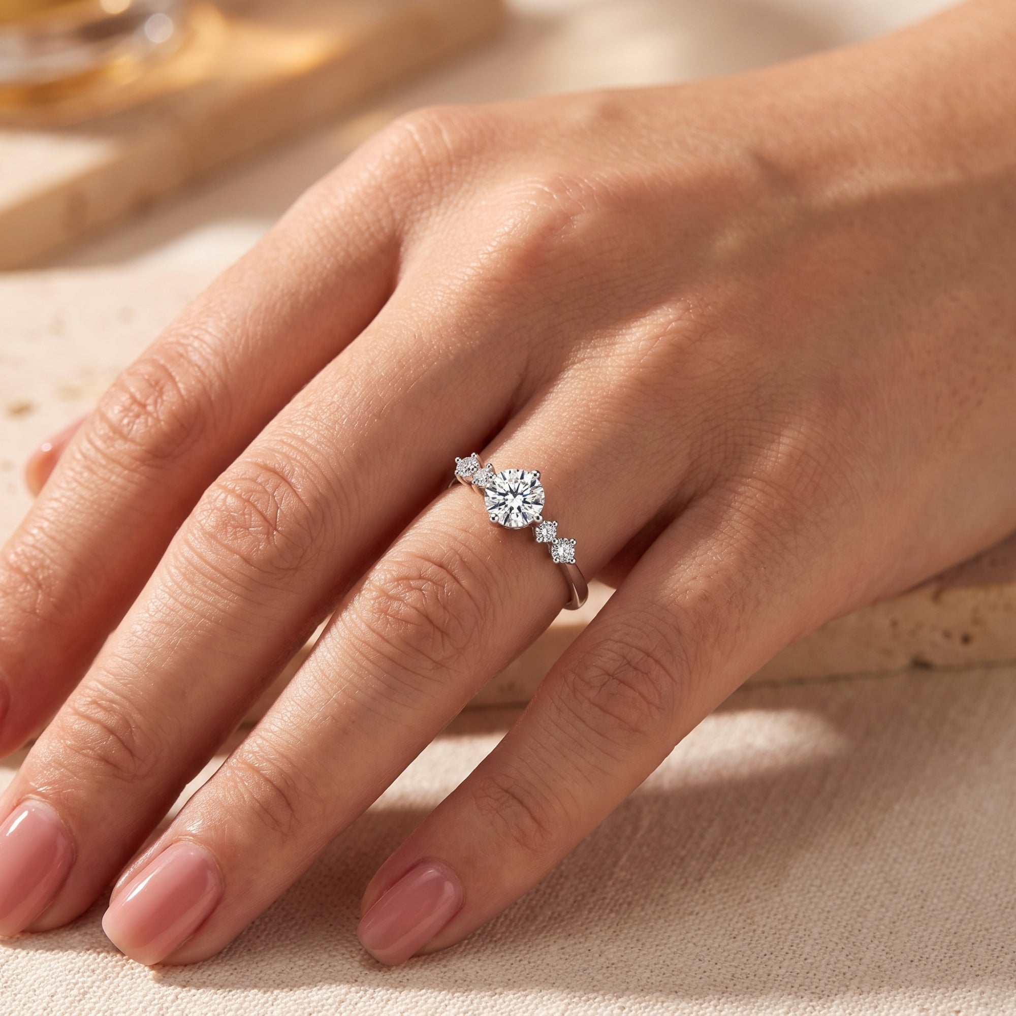 The Cascade Solitaire Ring