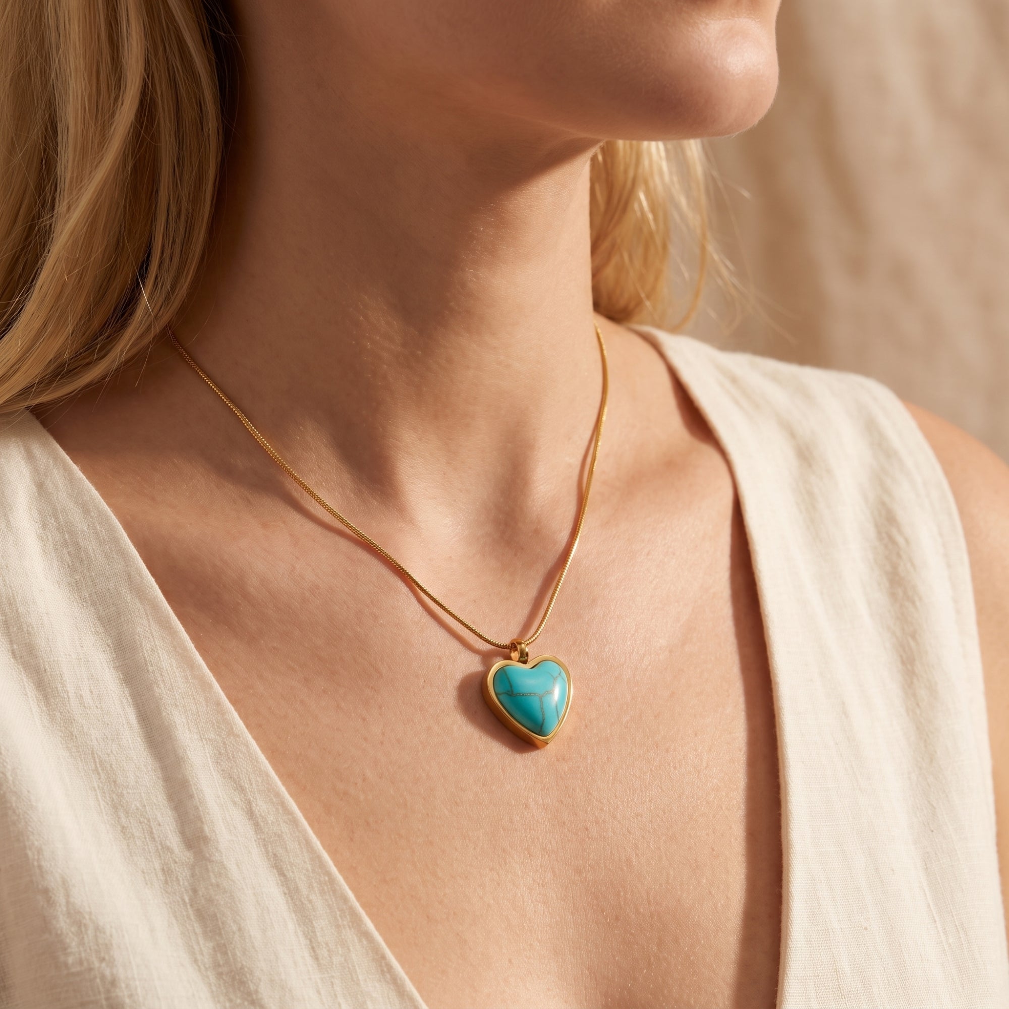 The Turquoise Heart Necklace