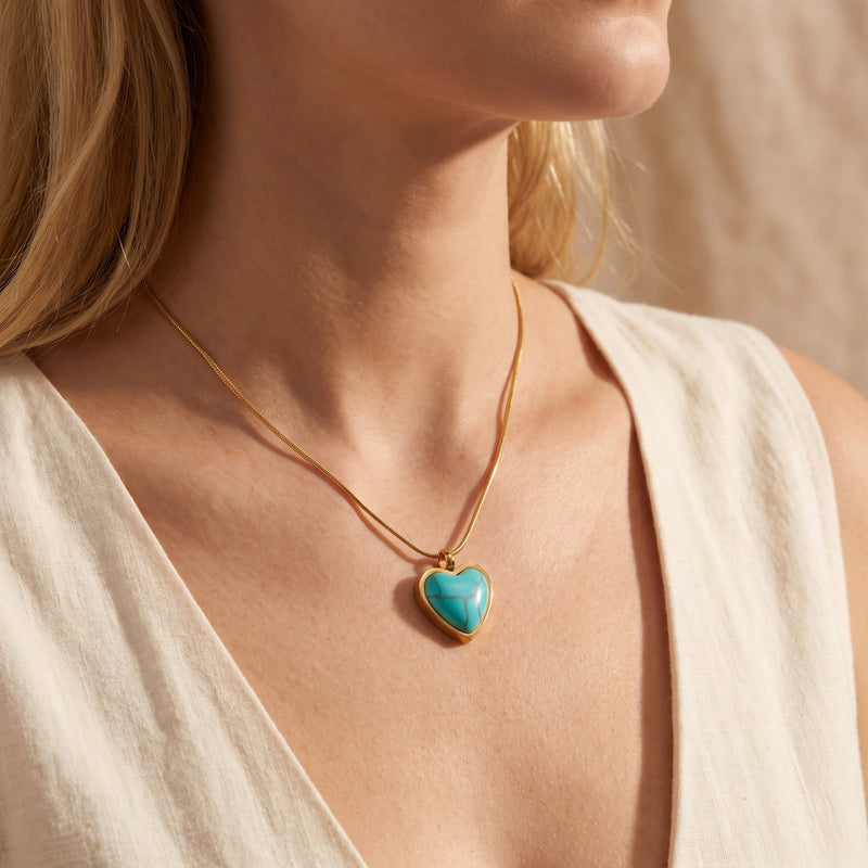 The Turquoise Heart Necklace