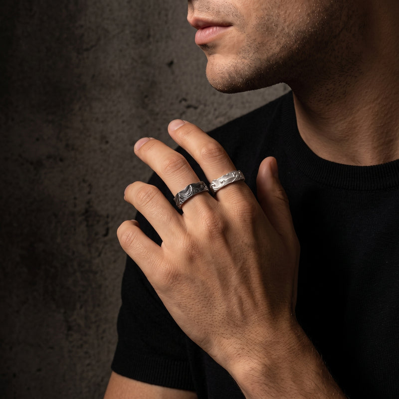 The Ocean Wave Open Band Ring