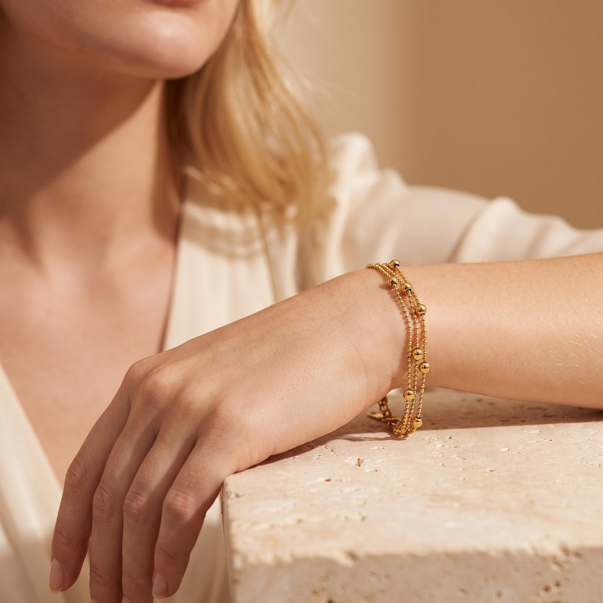 The Multi-Strand Bead Bracelet