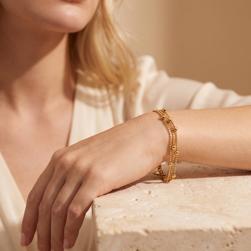 The Multi-Strand Bead Bracelet