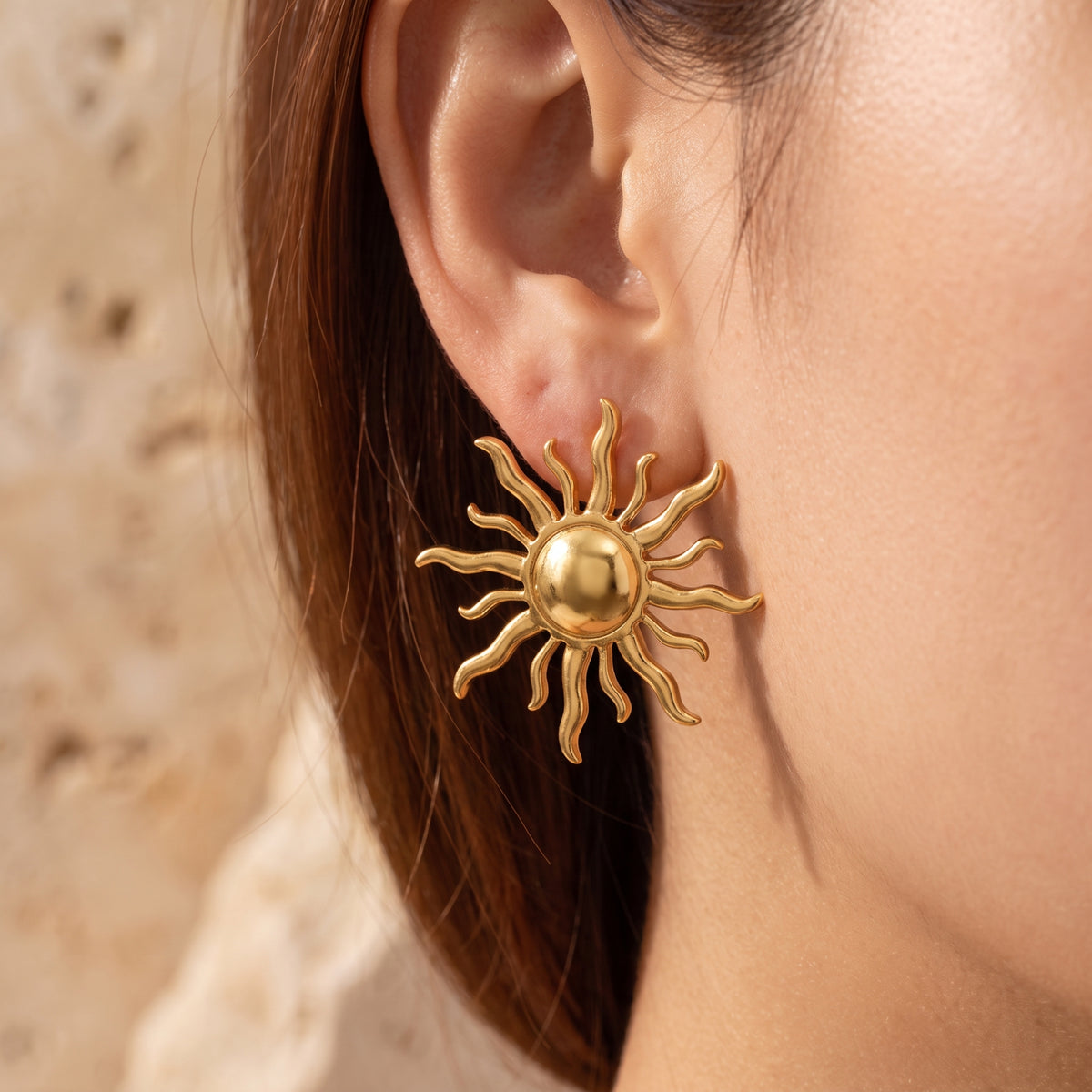 The Solar Sunburst Earrings