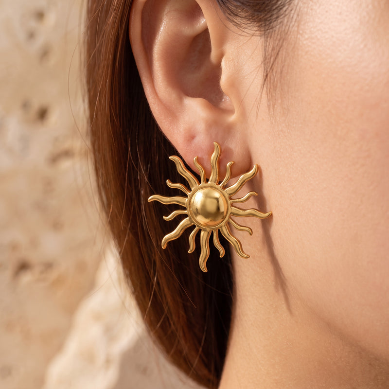 The Solar Sunburst Earrings
