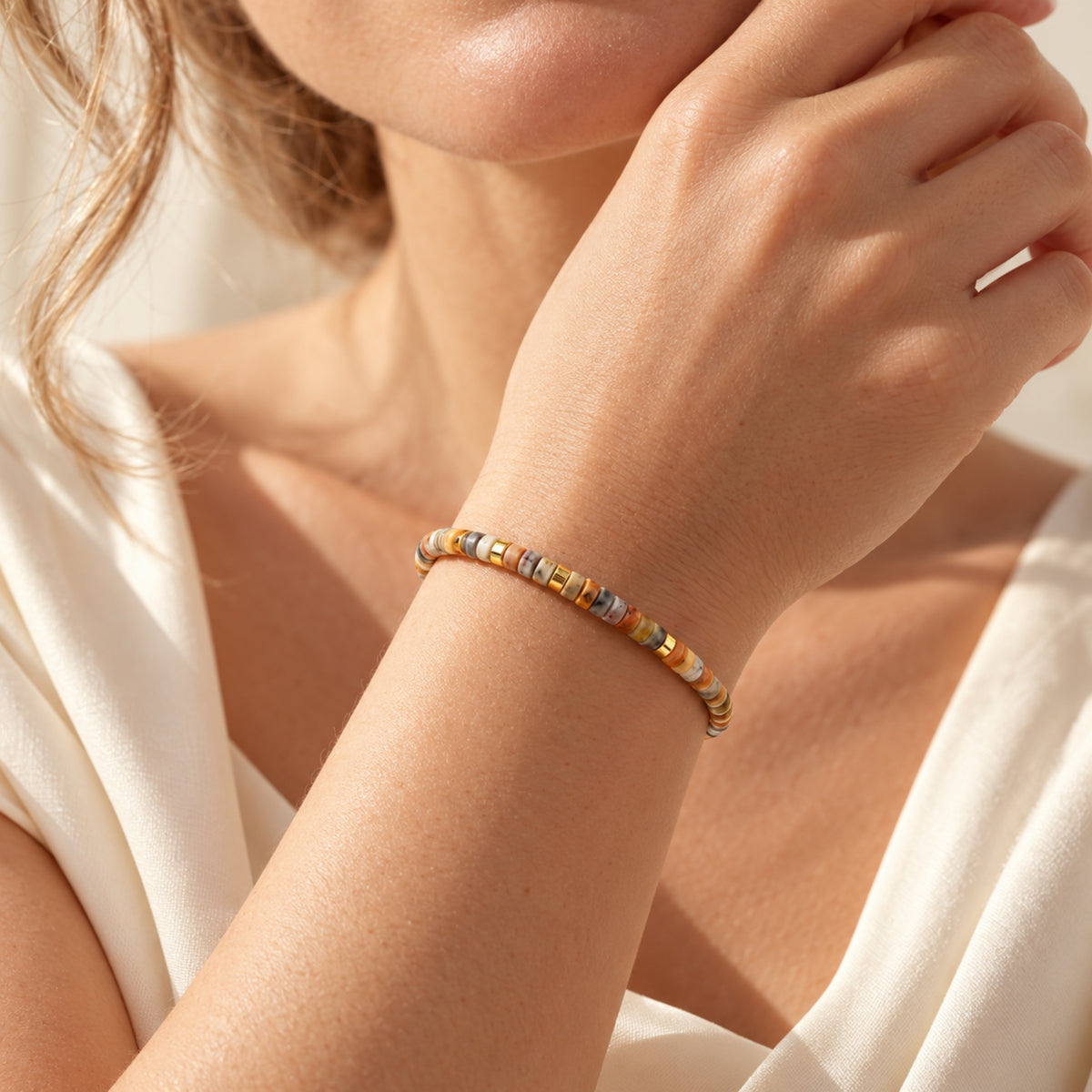 The Natural Stone Macrame Bracelet