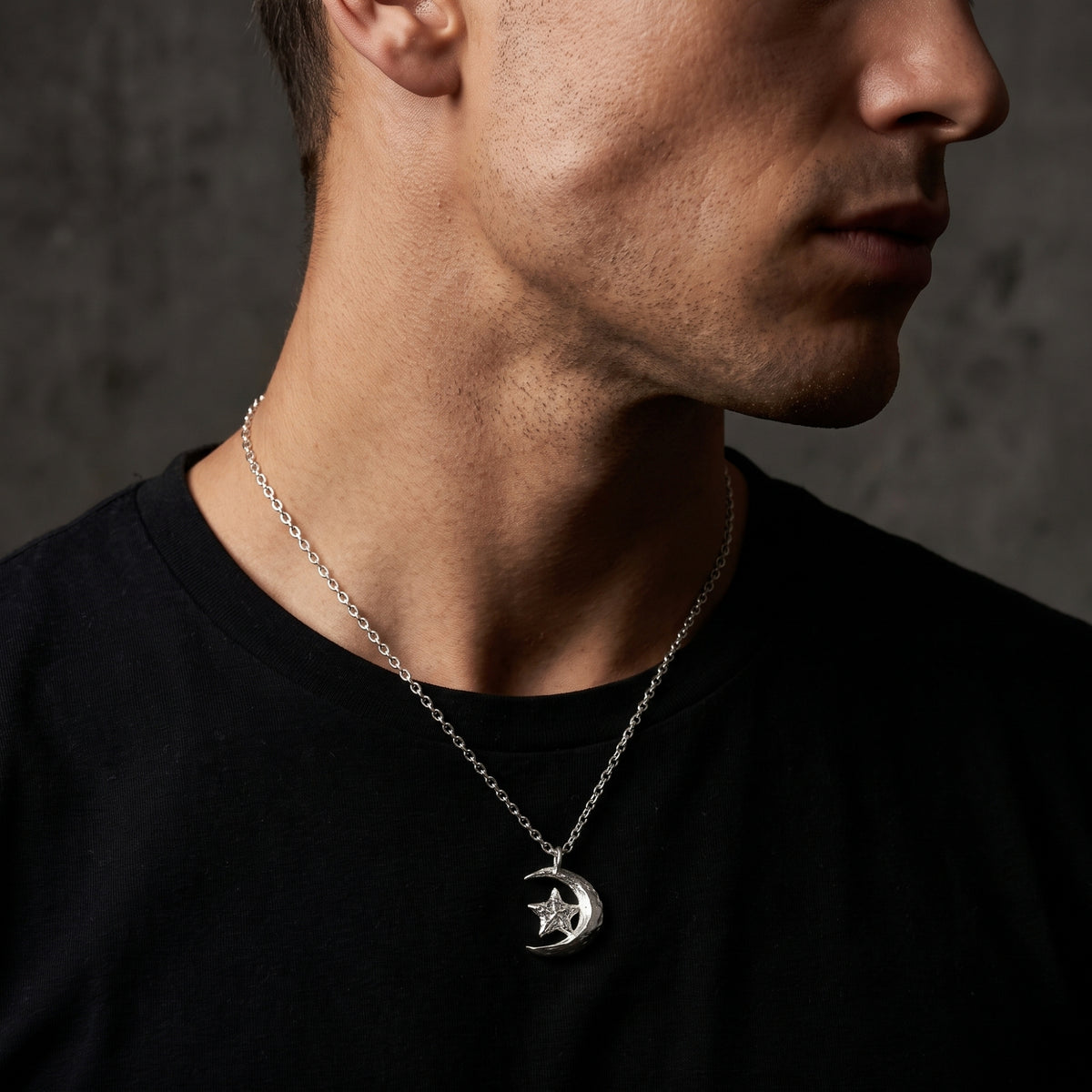 The Crescent Star Pendant Necklace