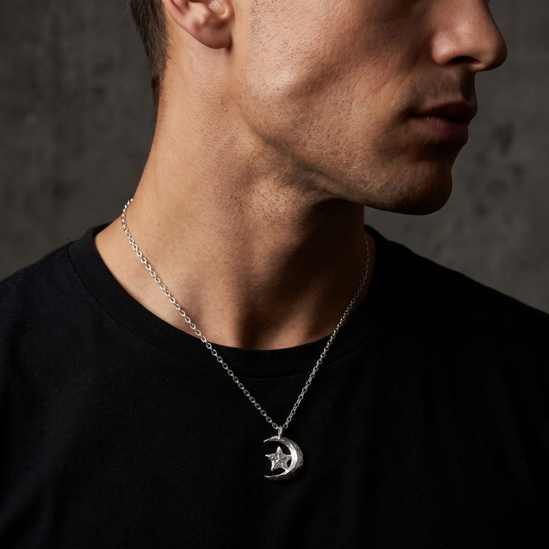 The Crescent Star Pendant Necklace