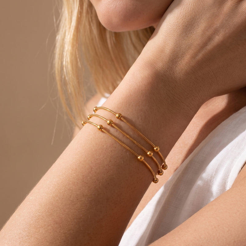 The Layered Bead Bracelet