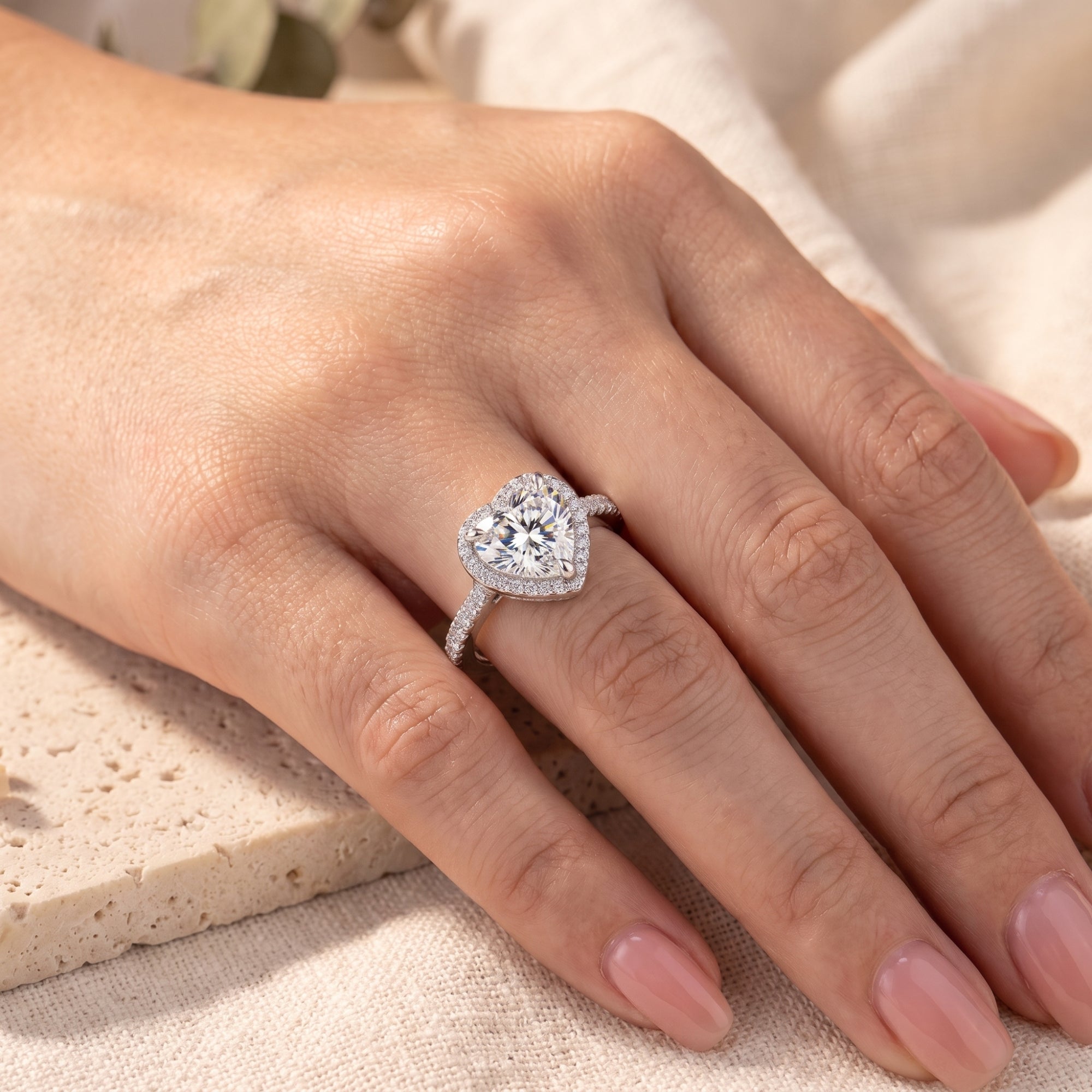 The Sweetheart Halo Ring