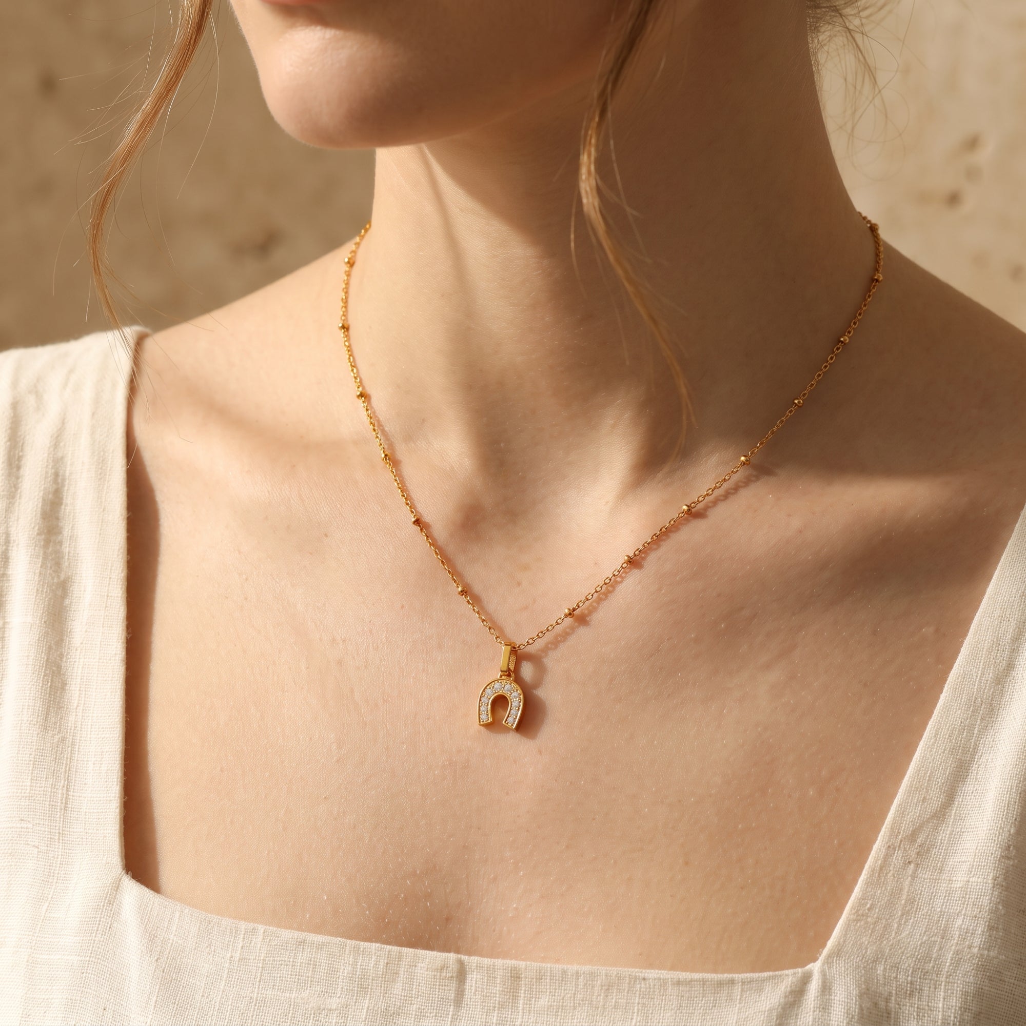 The Fortuna Horseshoe Necklace