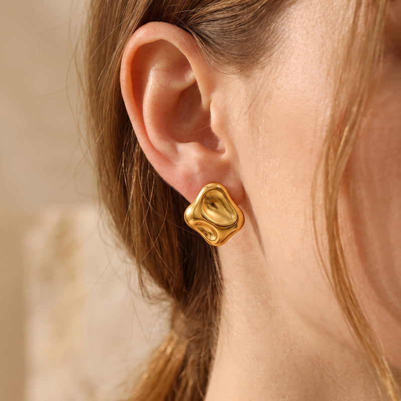The Sculptural Square Earrings