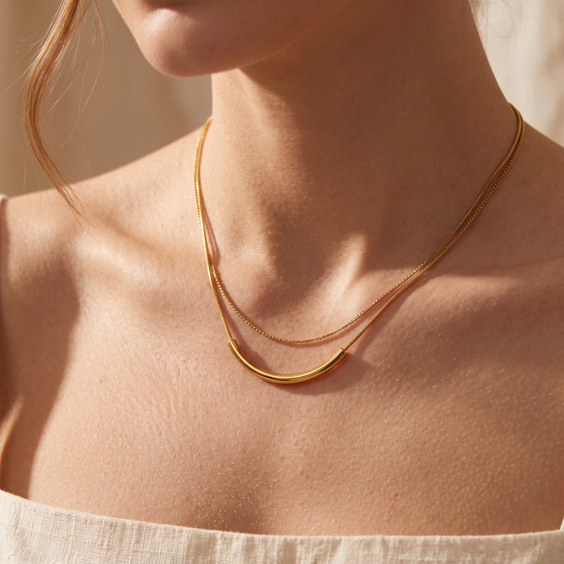 The Layered Arc Necklace