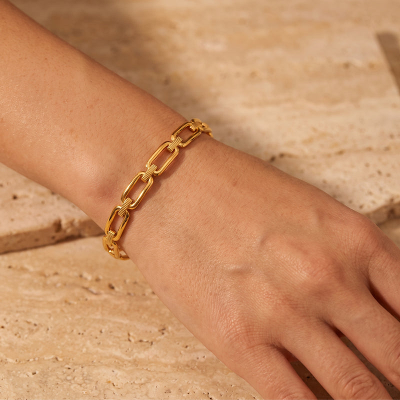 The Paperclip Link Cuff Bracelet