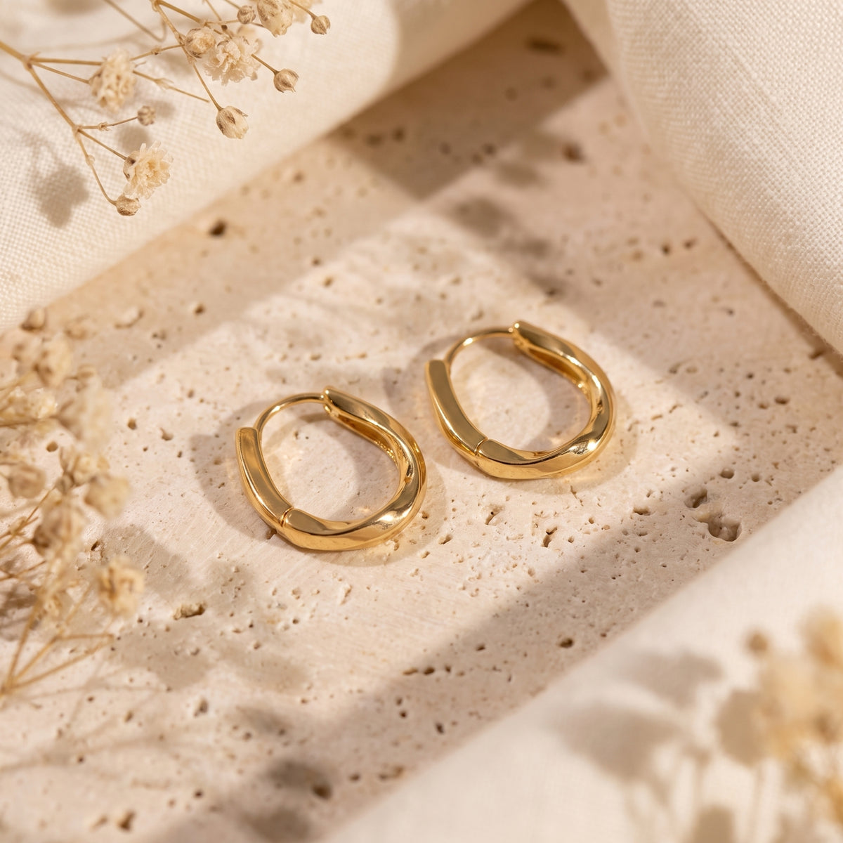 The Twisted Hoop Earrings