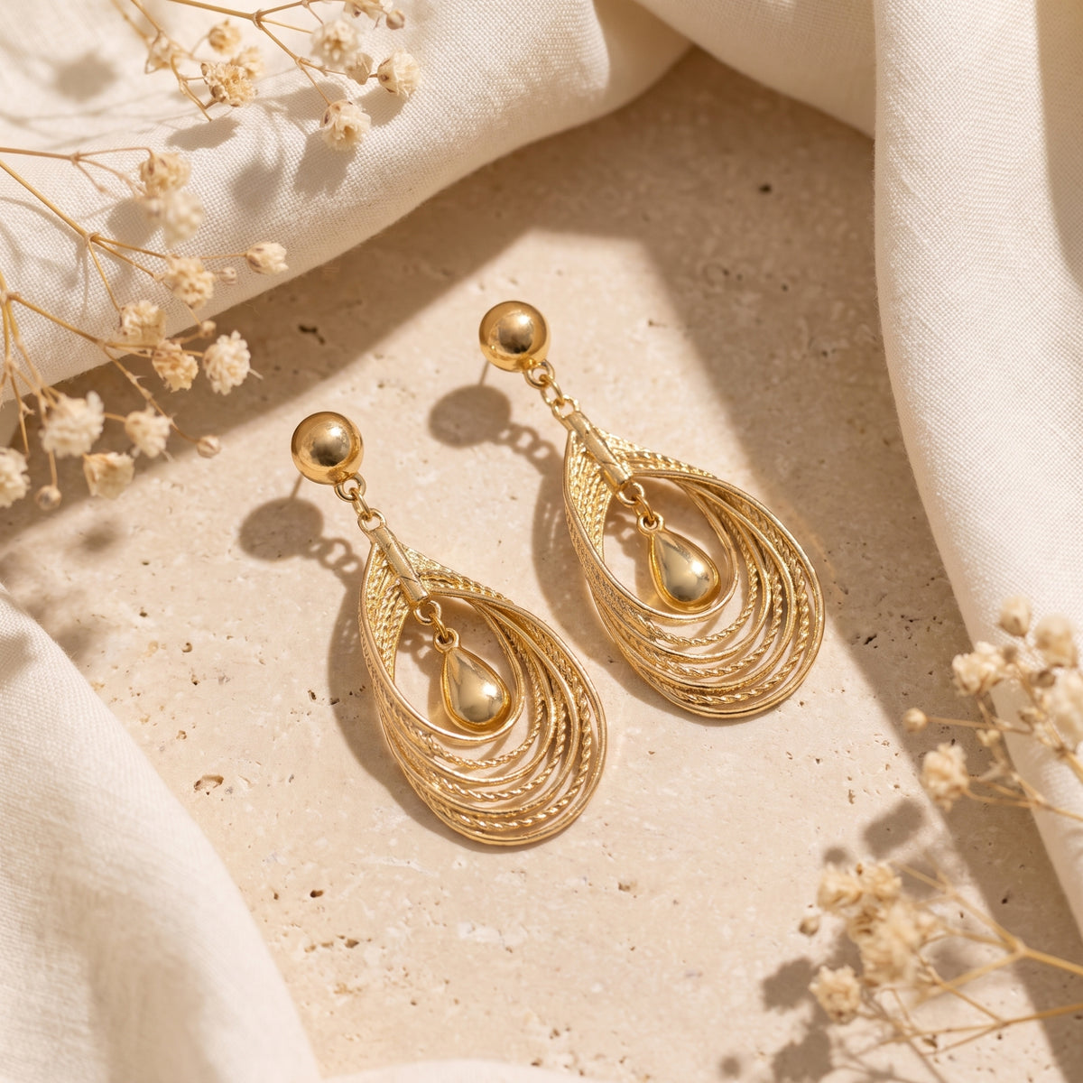The Layered Teardrop Earrings