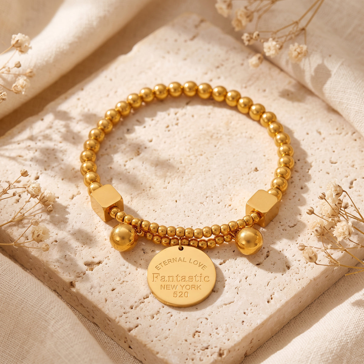 The Eternal Disc Beaded Bracelet