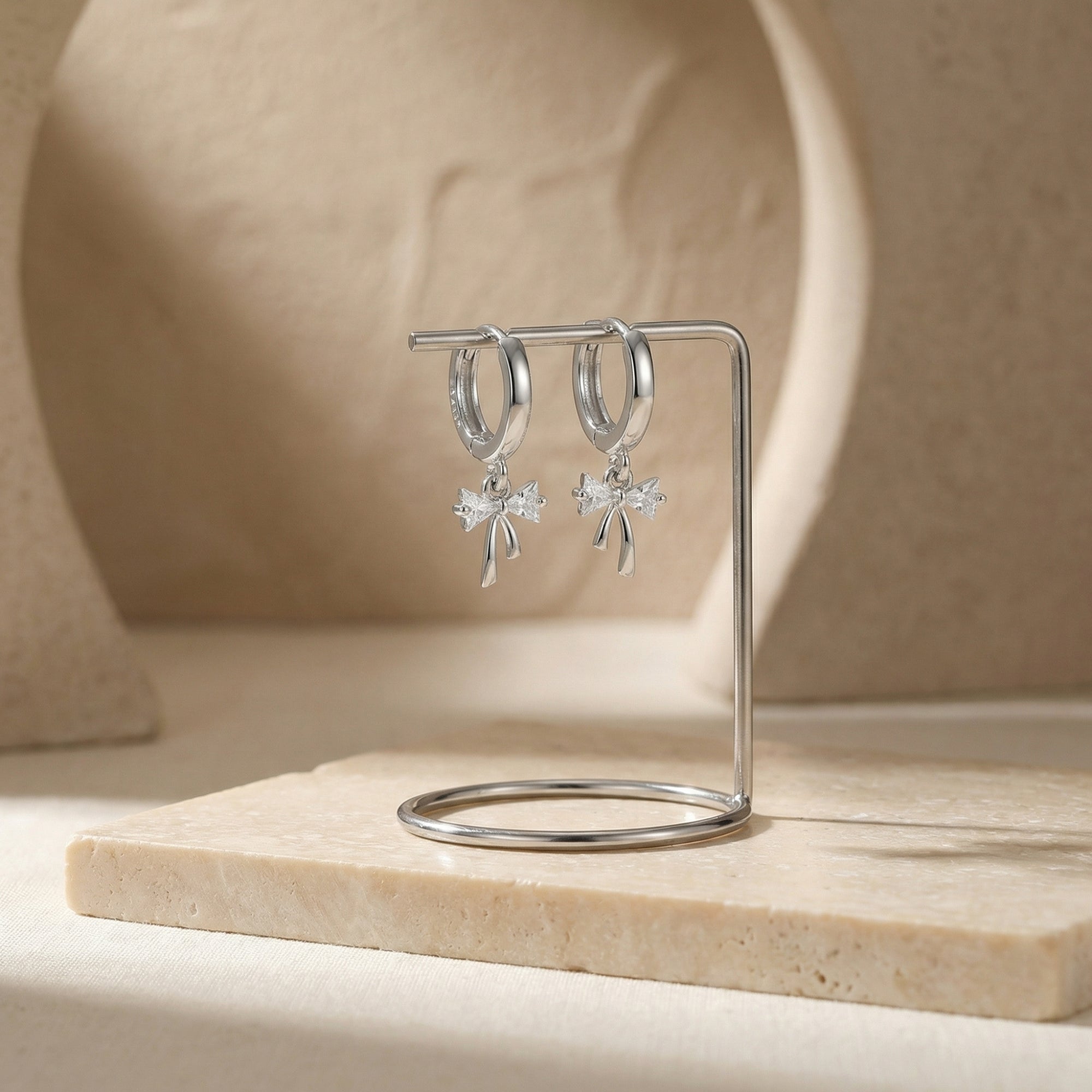 The Tied Together Bow Earrings