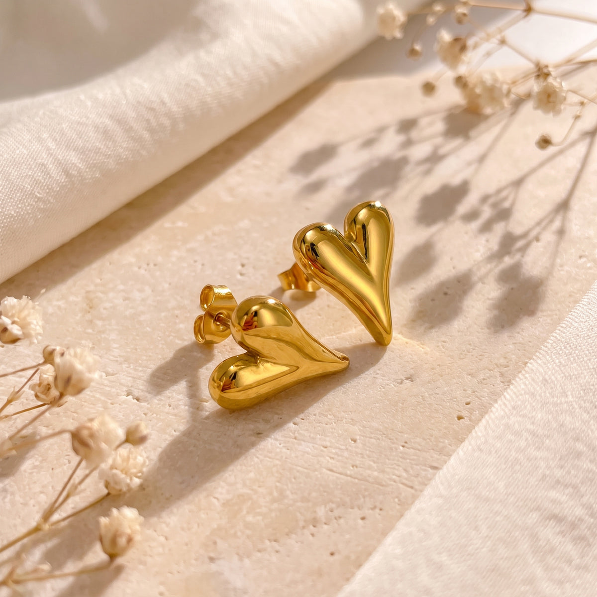 The Puffed Heart Earrings