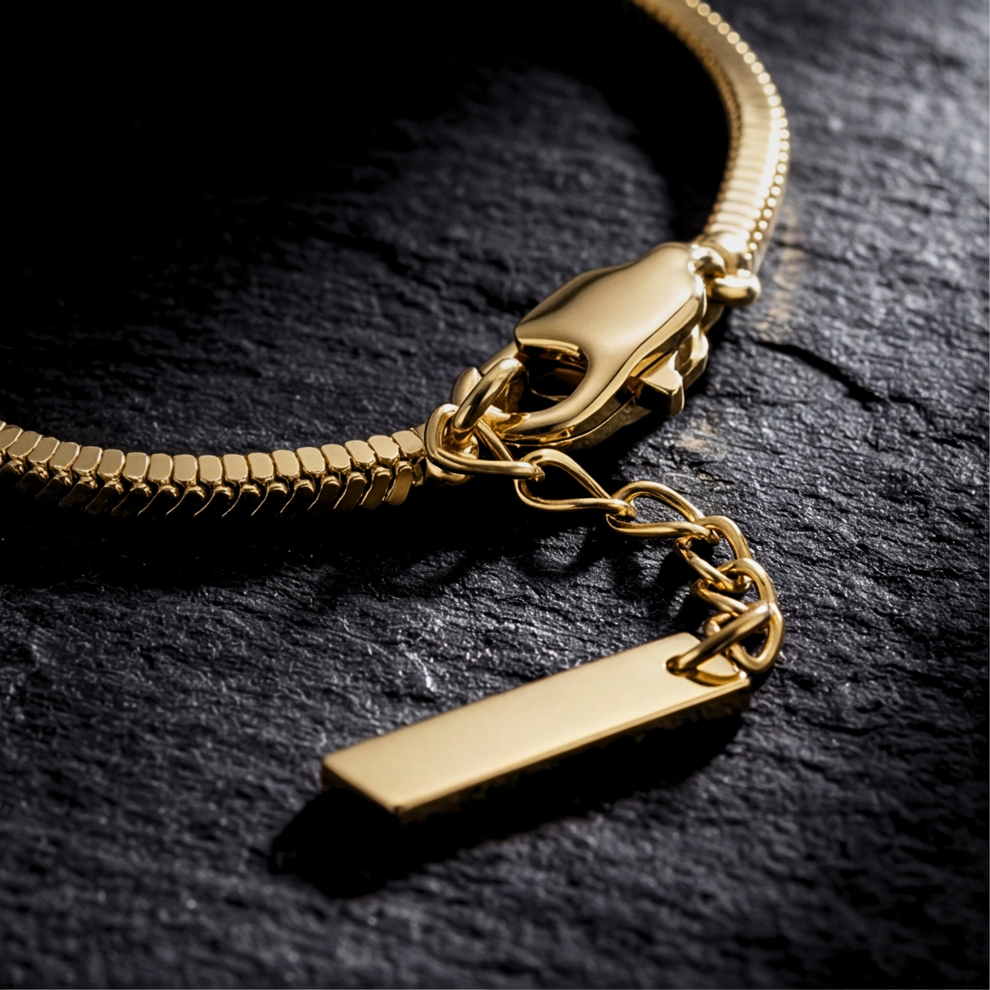 Square Link Bracelet - Gold