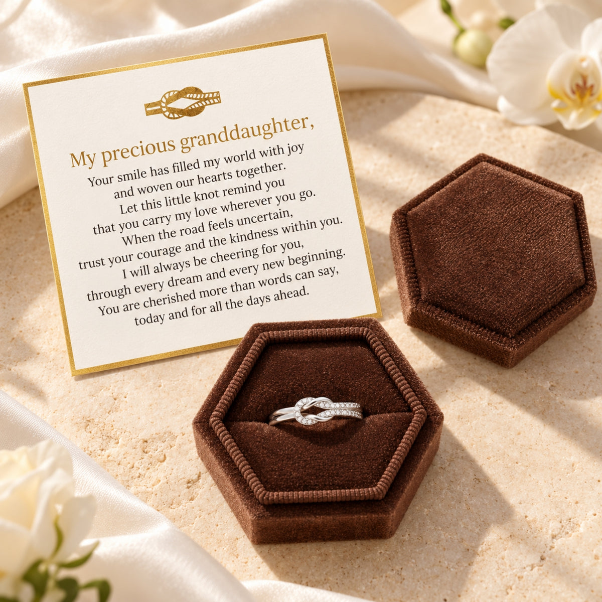 The Intertwined Love Knot Ring