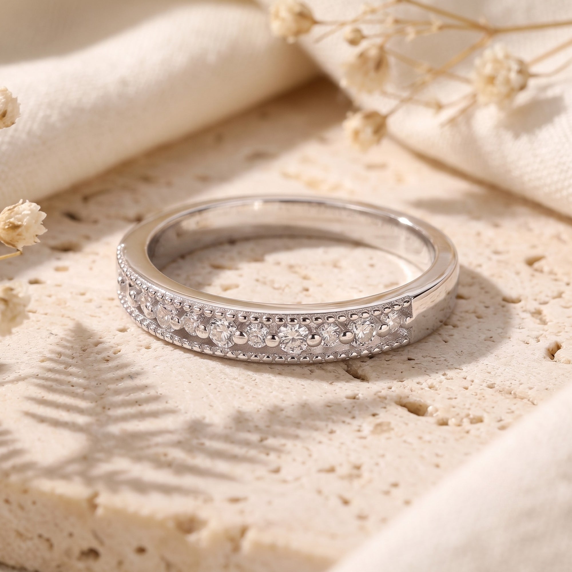 The Elysia Milgrain Ring