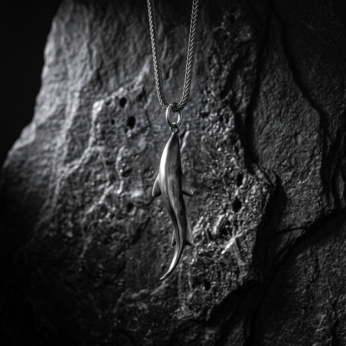 The Sculpted Shark Necklace