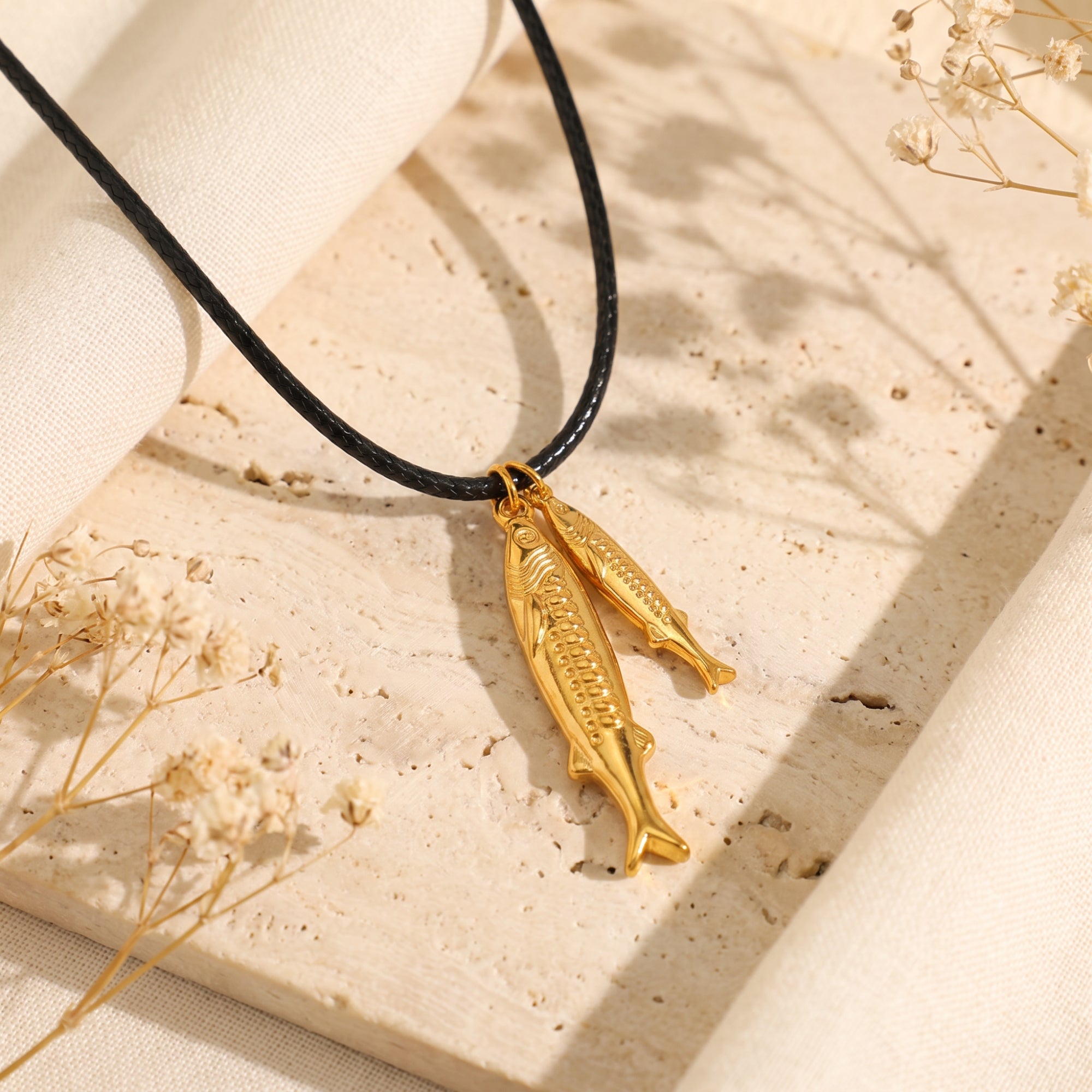 The Twin Fish Pendant Necklace