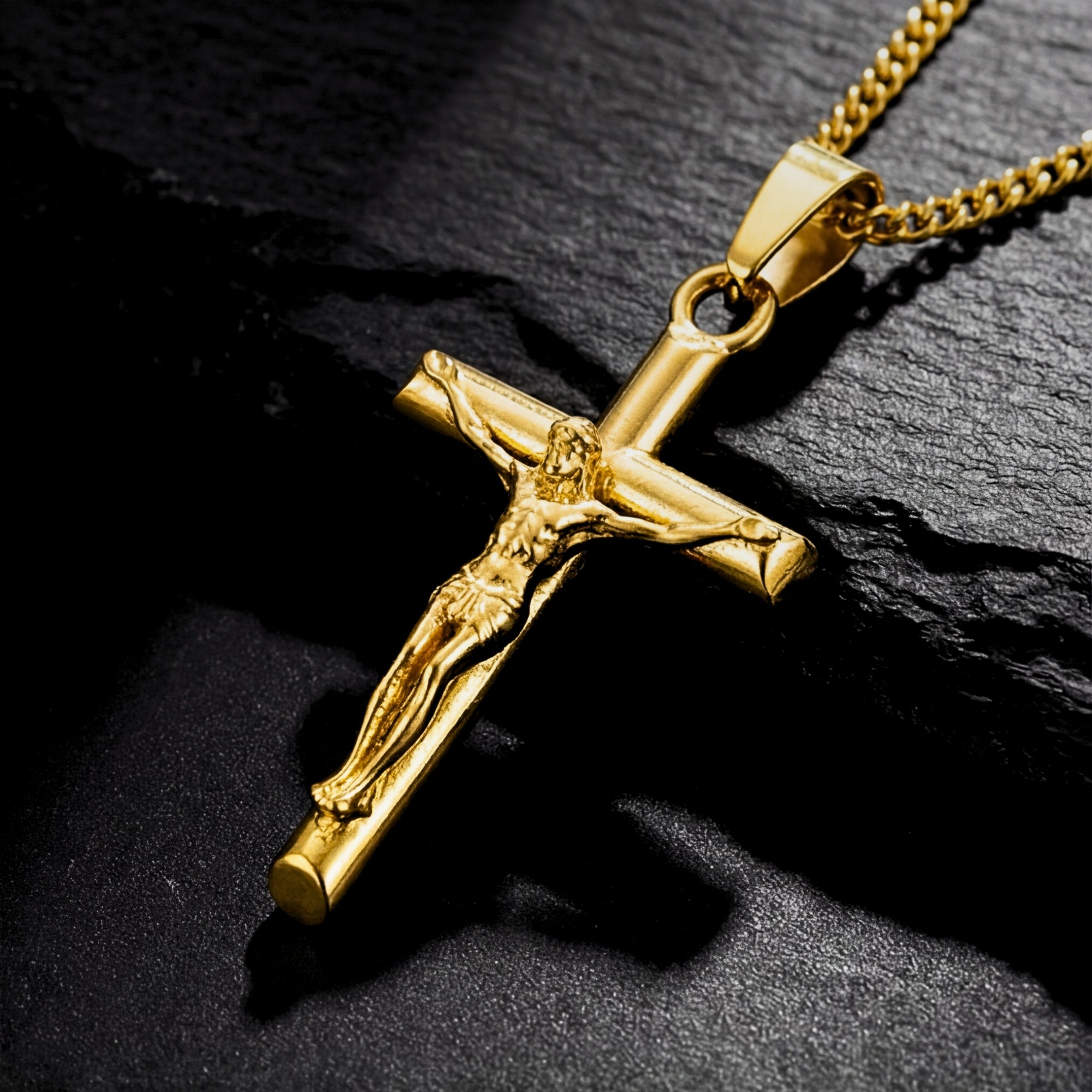 Divine Cross Pendant - Gold