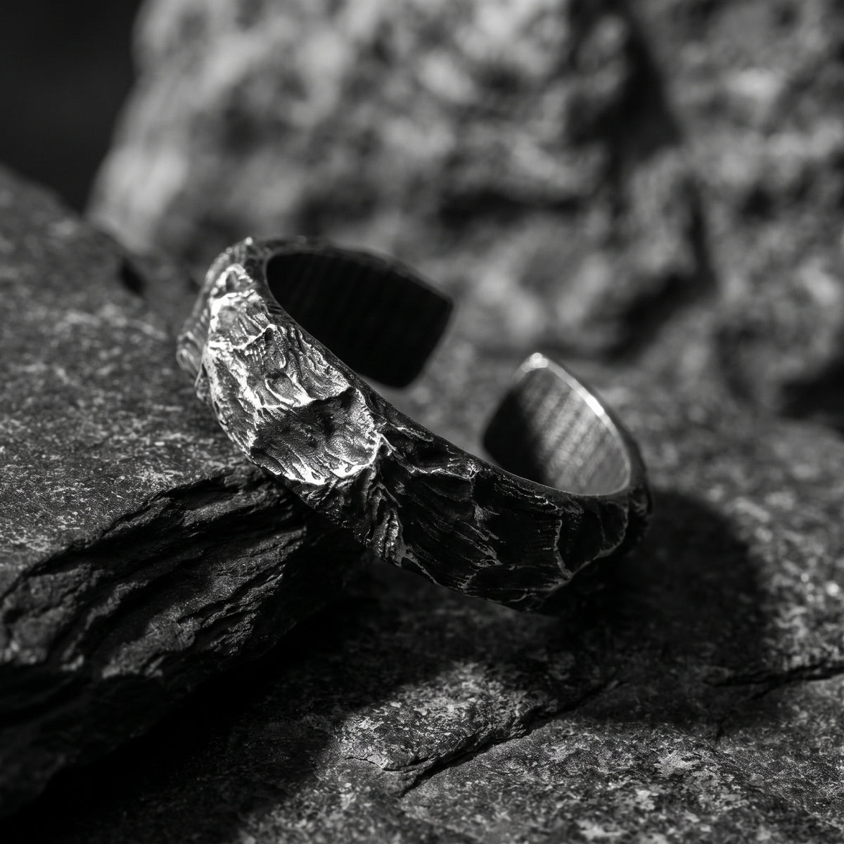 The Terrain Carved Open Ring