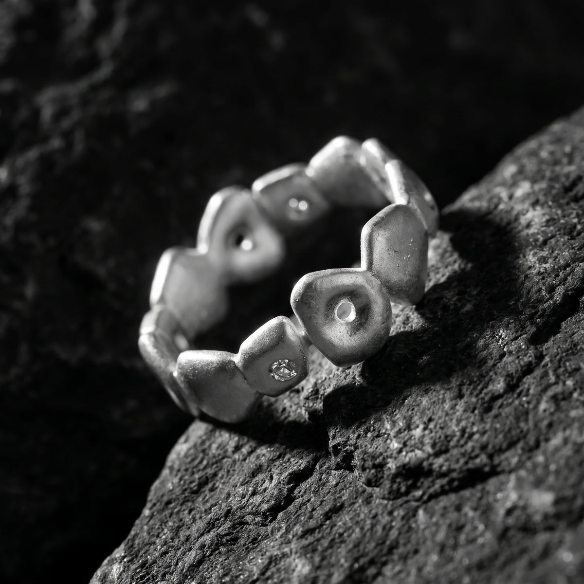 The Pebble Open Band Ring
